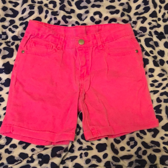 total girl Bottoms Hot Pink Jean Shorts Poshmark
